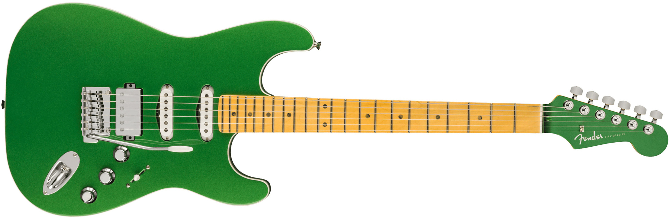 Fender Strat Aerodyne Special Jap Trem Hss Mn - Speed Green Metallic - Guitare Électrique Forme Str - Main picture
