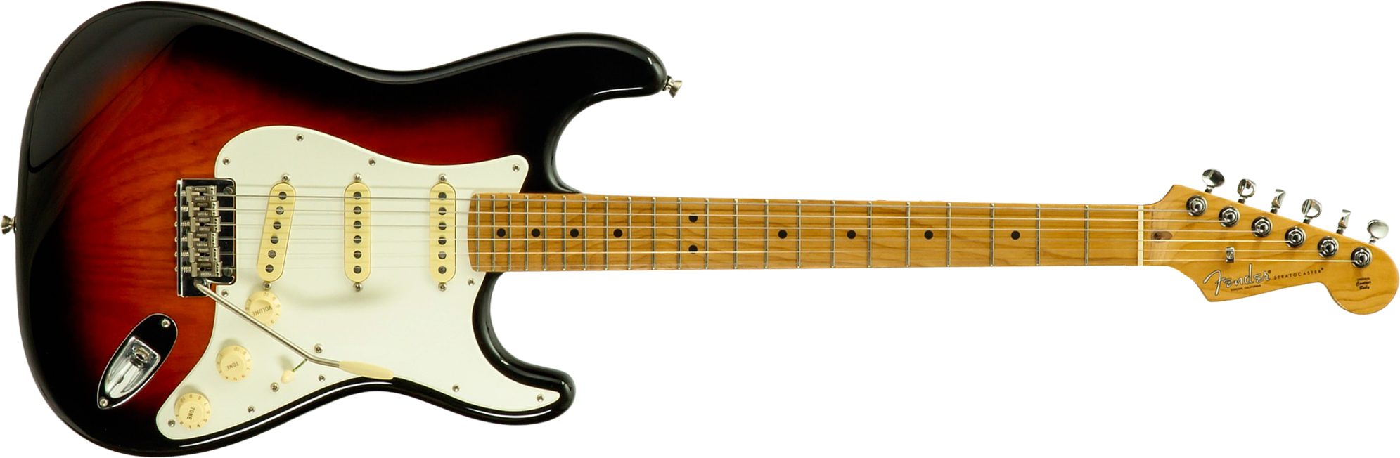 Fender Strat American Pro Ii Ltd 3s Trem Mn #us23077326 - 2-color Sunburst - Guitare Électrique Forme Str - Main picture