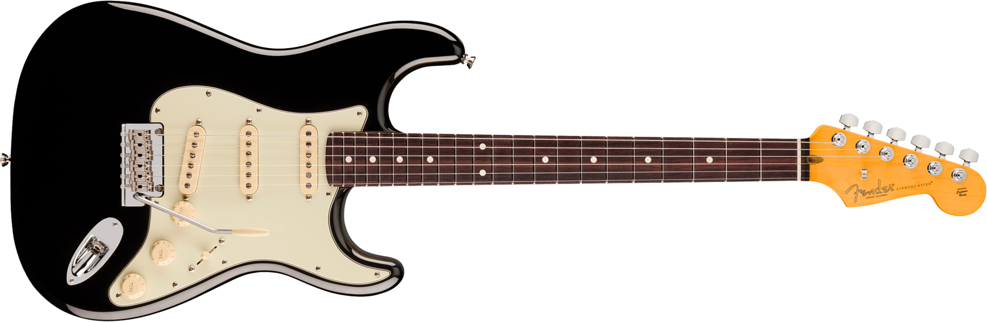 Fender Strat American Pro. Usa  3s Trem Rw - Black - Guitare Électrique Forme Str - Main picture