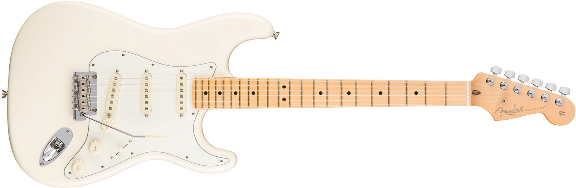 Fender Strat American Professional 2017 3s Usa Mn - Olympic White - Guitare Électrique Forme Str - Main picture