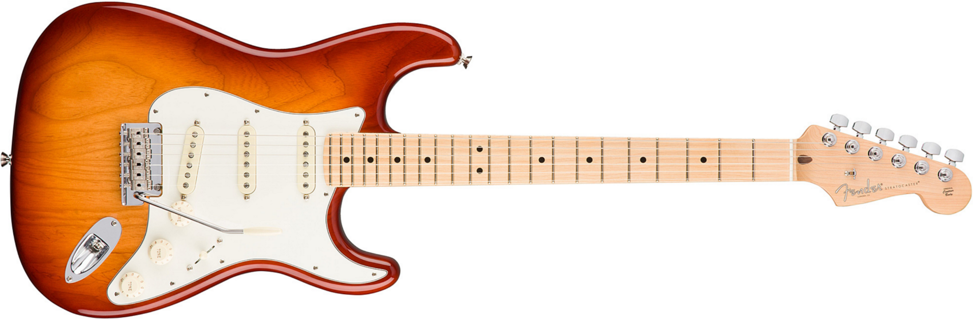 Fender Strat American Professional 2017 3s Usa Mn - Sienna Sunburst - Guitare Électrique Forme Str - Main picture