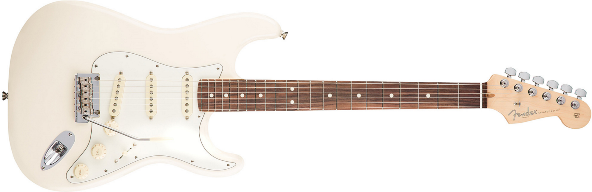 Fender Strat American Professional 2017 3s Usa Rw - Olympic White - Guitare Électrique Forme Str - Main picture