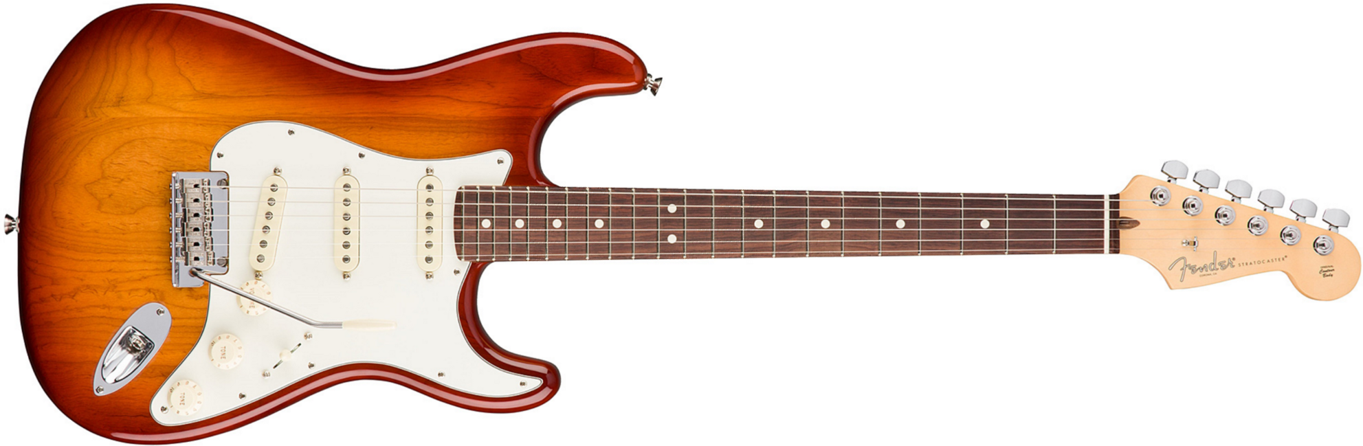 Fender Strat American Professional 2017 3s Usa Rw - Sienna Sunburst - Guitare Électrique Forme Str - Main picture