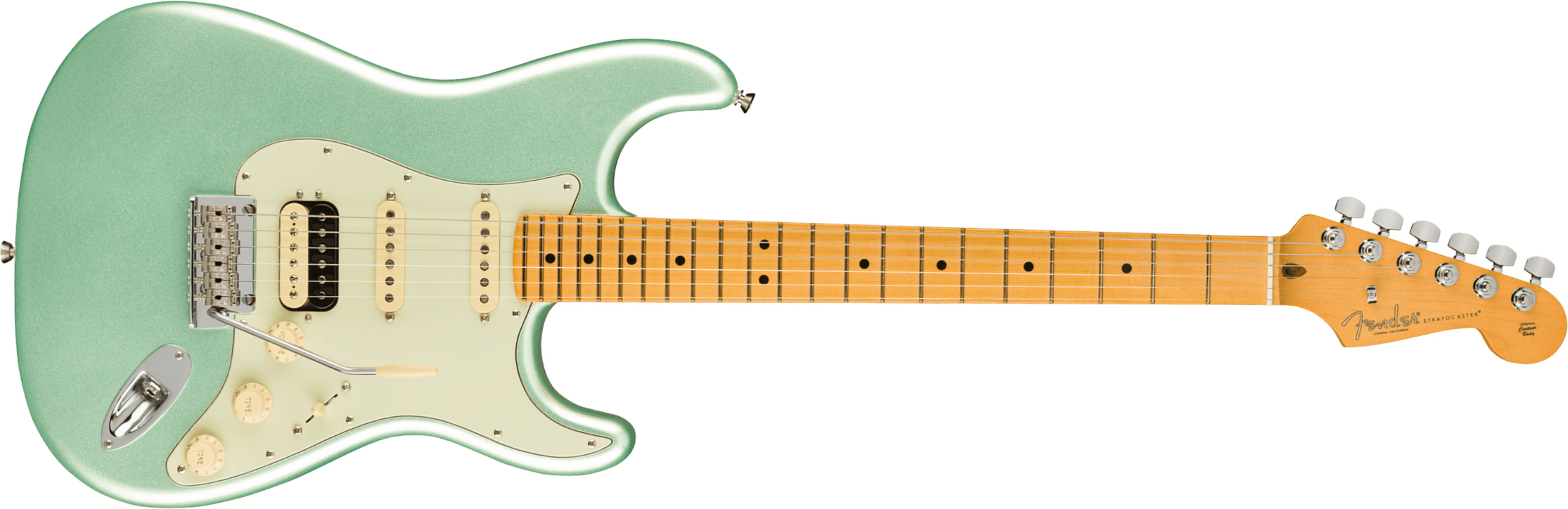 Fender Strat American Professional Ii Hss Usa Mn - Mystic Surf Green - Guitare Électrique Forme Str - Main picture