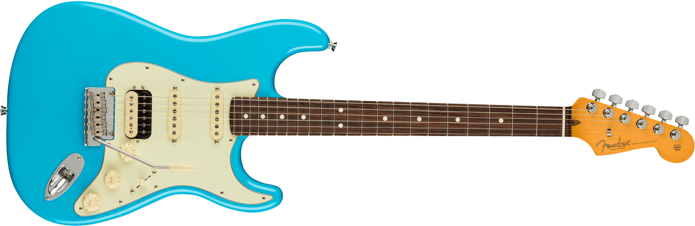 Fender Strat American Professional Ii Hss Usa Rw - Miami Blue - Guitare Électrique Forme Str - Main picture