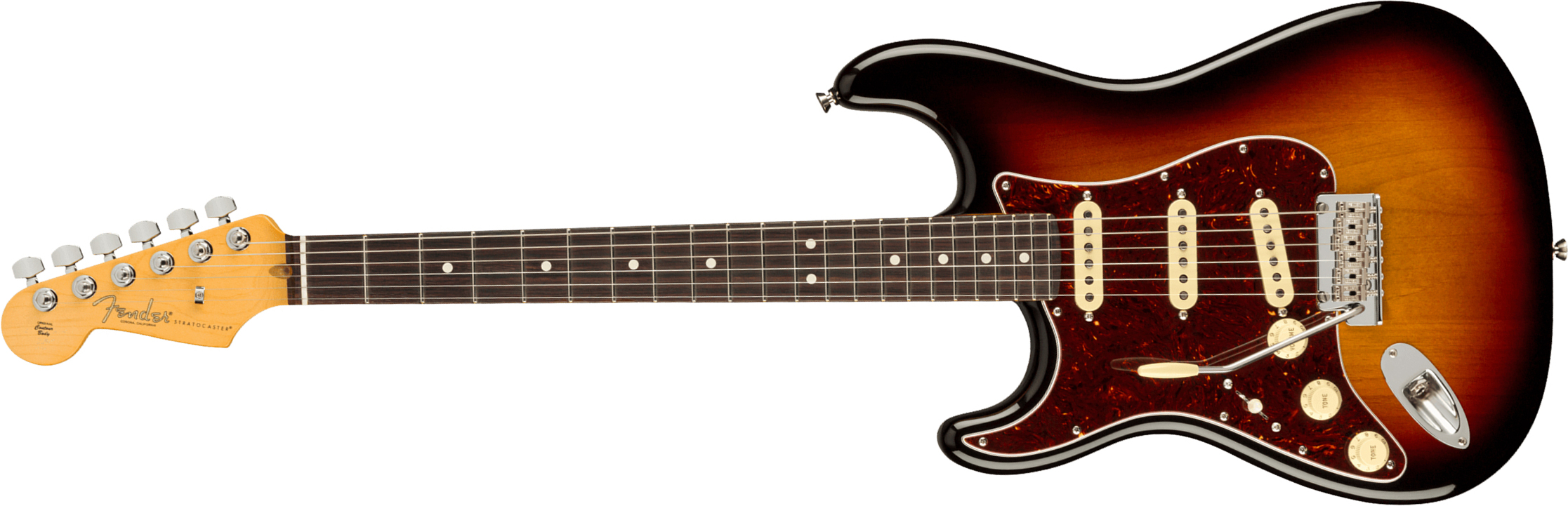 Fender Strat American Professional Ii Lh Gaucher Usa Rw - 3-color Sunburst - Guitare Électrique Gaucher - Main picture