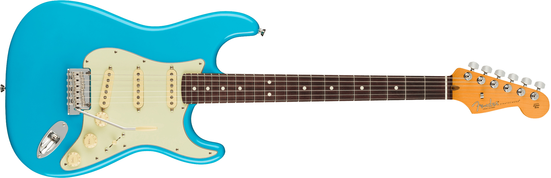 Fender Strat American Professional Ii Usa Rw - Miami Blue - Guitare Électrique Forme Str - Main picture