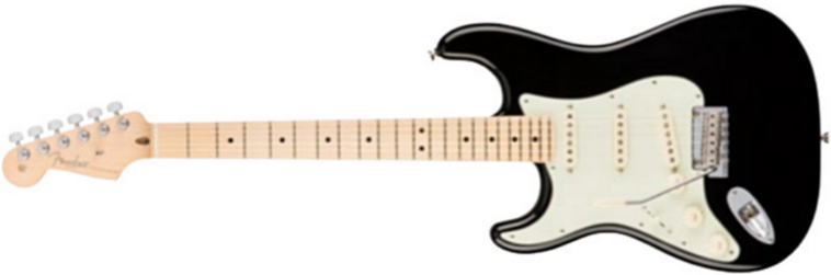 Fender Strat American Professional Lh Usa Gaucher 3s Mn - Black - Guitare Électrique Gaucher - Main picture