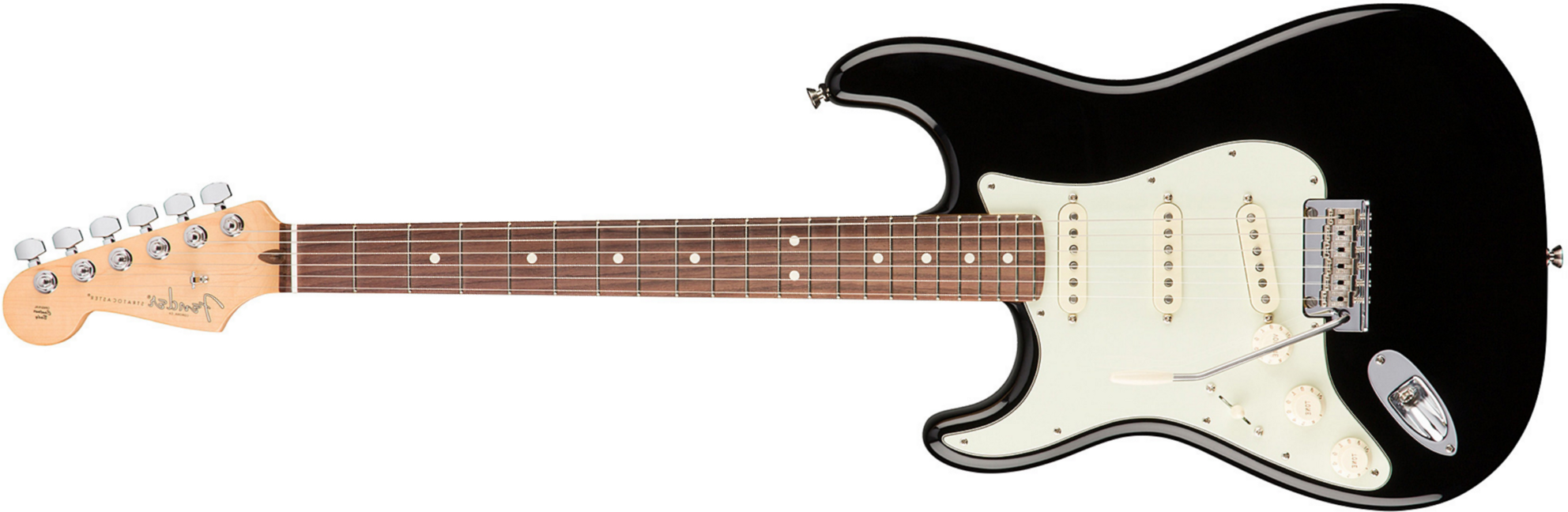Fender Strat American Professional Lh Usa Gaucher 3s Rw - Black - Guitare Électrique Gaucher - Main picture