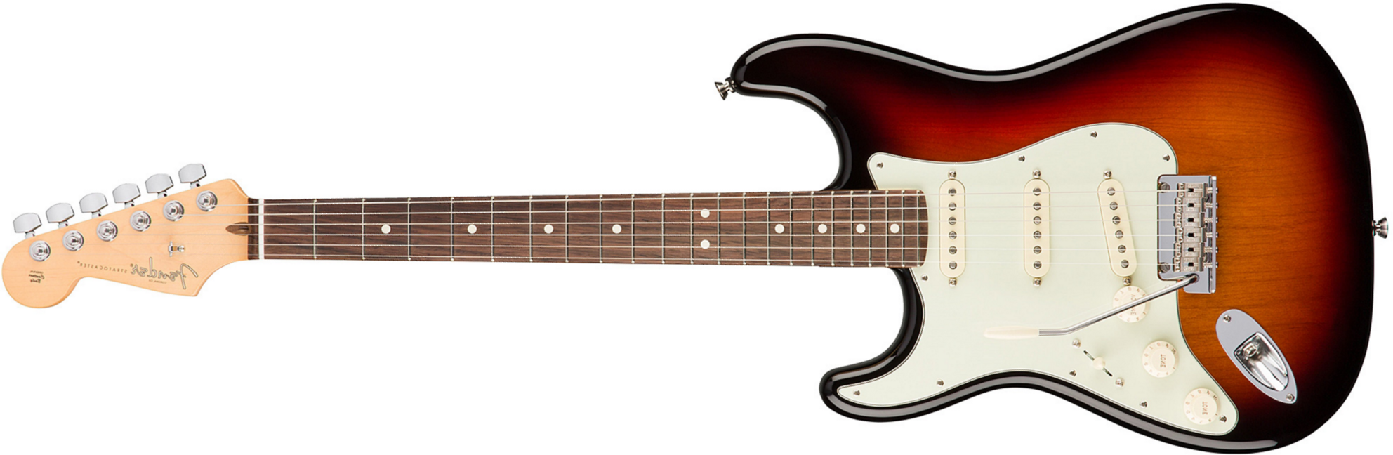 Fender Strat American Professional Lh Usa Gaucher 3s Rw - 3-color Sunburst - Guitare Électrique Gaucher - Main picture