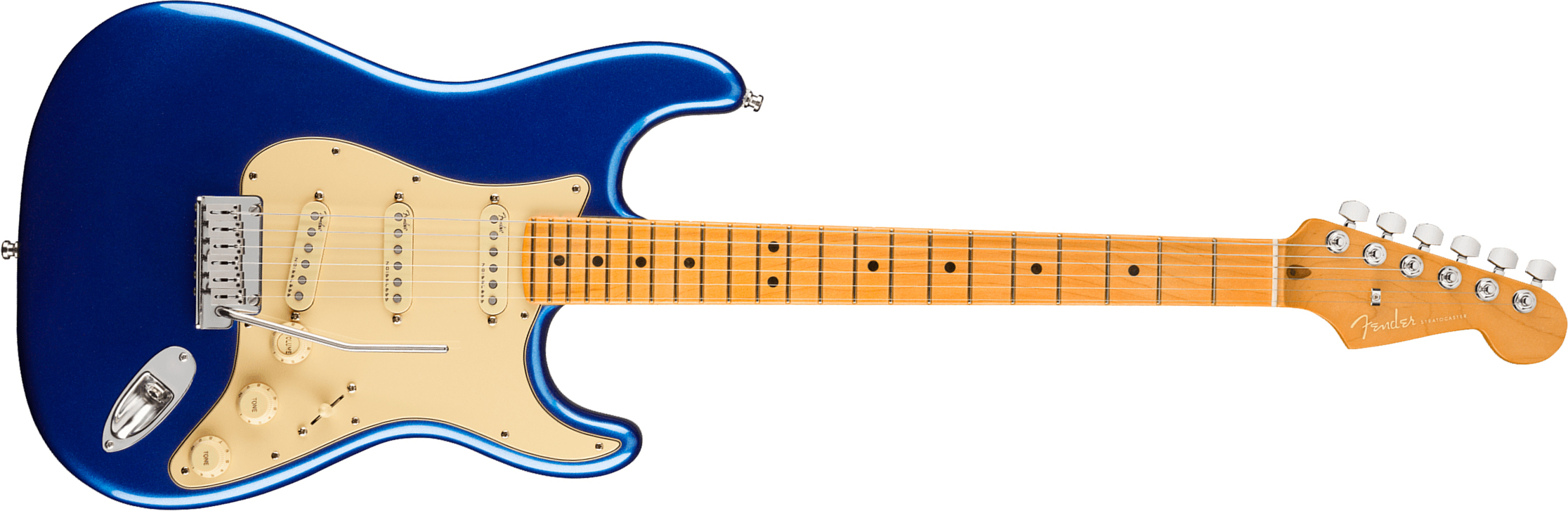 Fender Strat American Ultra 2019 Usa Mn - Cobra Blue - Guitare Électrique Forme Str - Main picture