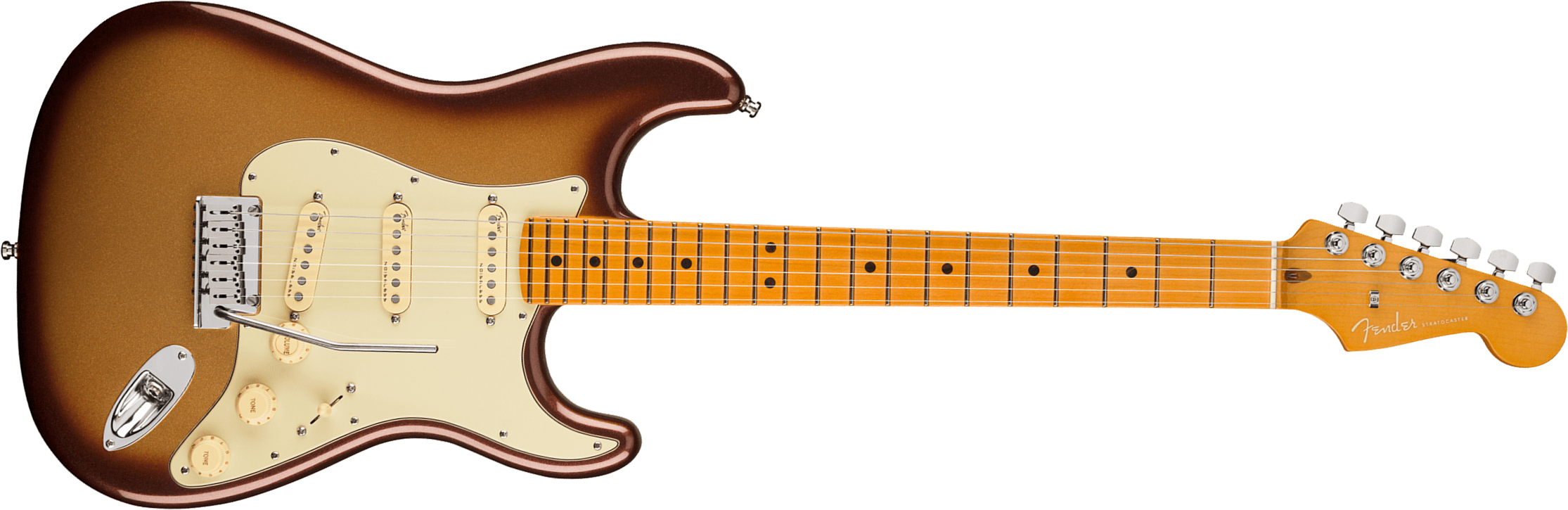 Fender Strat American Ultra 2019 Usa Mn - Mocha Burst - Guitare Électrique Forme Str - Main picture