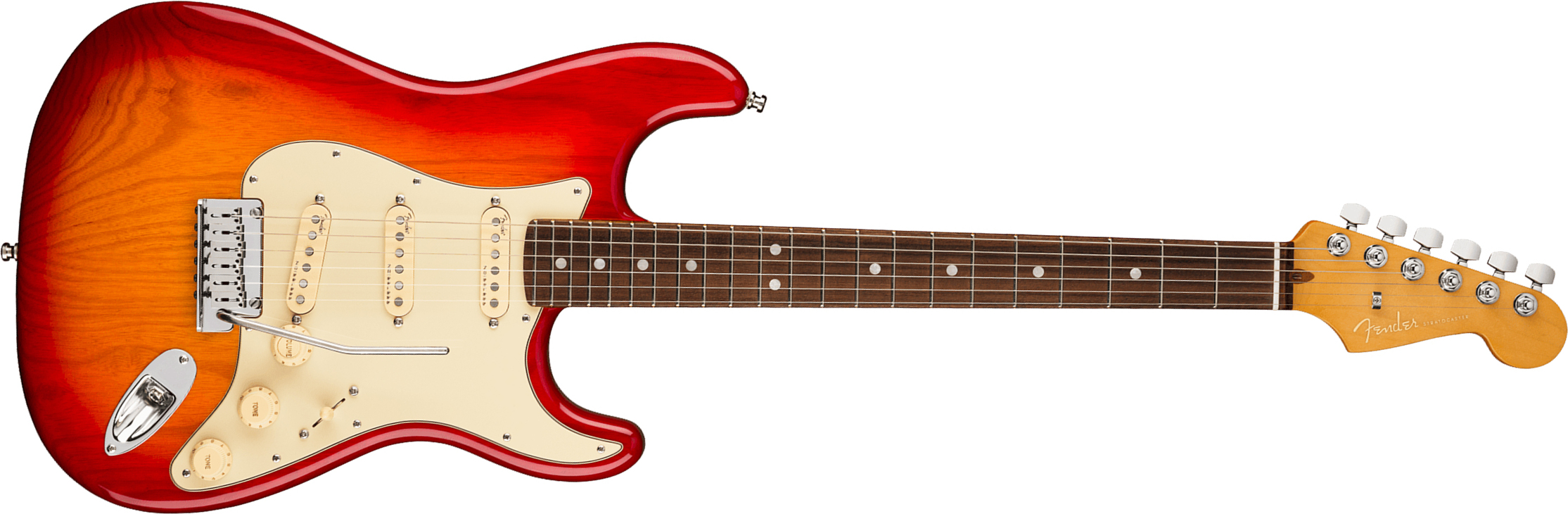 Fender Strat American Ultra 2019 Usa Rw - Plasma Red Burst - Guitare Électrique Forme Str - Main picture