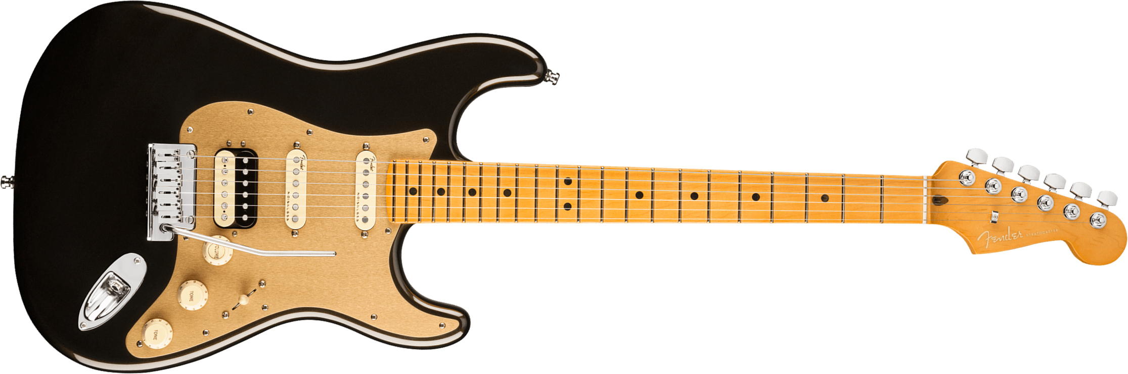 Fender Strat American Ultra Hss 2019 Usa Mn - Texas Tea - Guitare Électrique Forme Str - Main picture