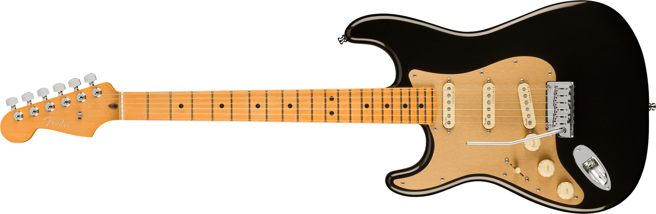 Fender Strat American Ultra Lh Gaucher Usa Mn +etui - Texas Tea - Guitare Électrique Forme Str - Main picture
