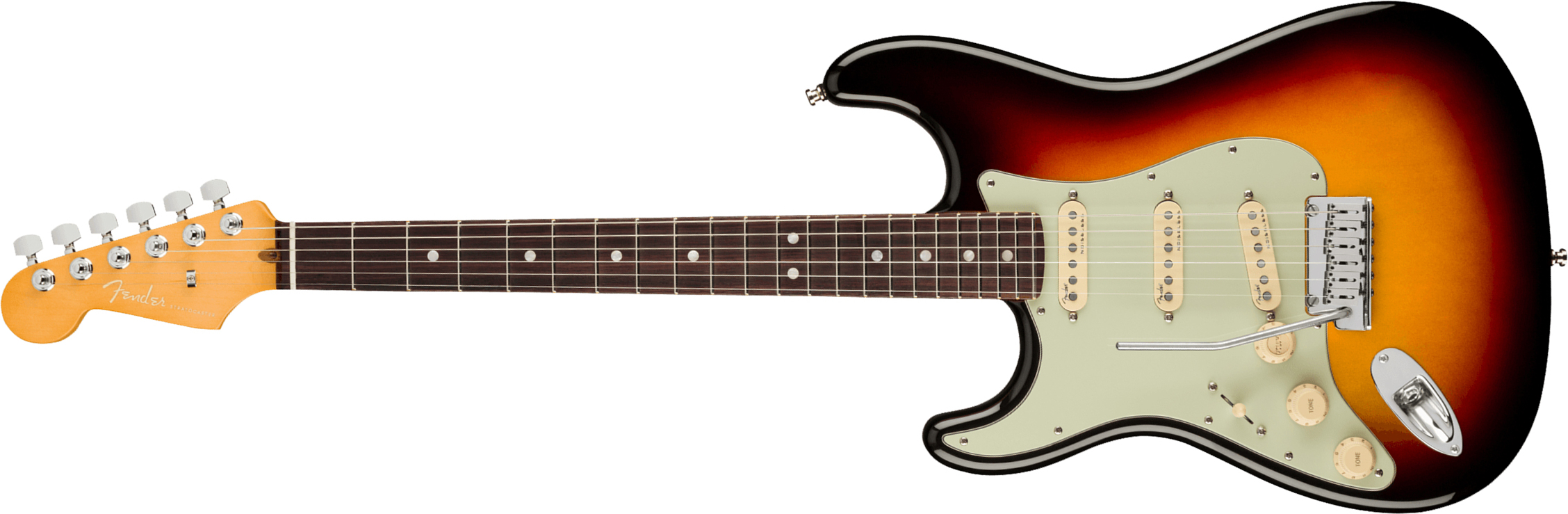 Fender Strat American Ultra Lh Gaucher Usa Rw +etui - Ultraburst - Guitare Électrique Gaucher - Main picture