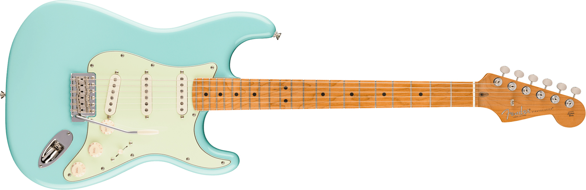 Fender Strat Classic American Pro Ltd Usa 3s Trem Mn - Daphne Blue - Guitare Électrique Forme Str - Main picture