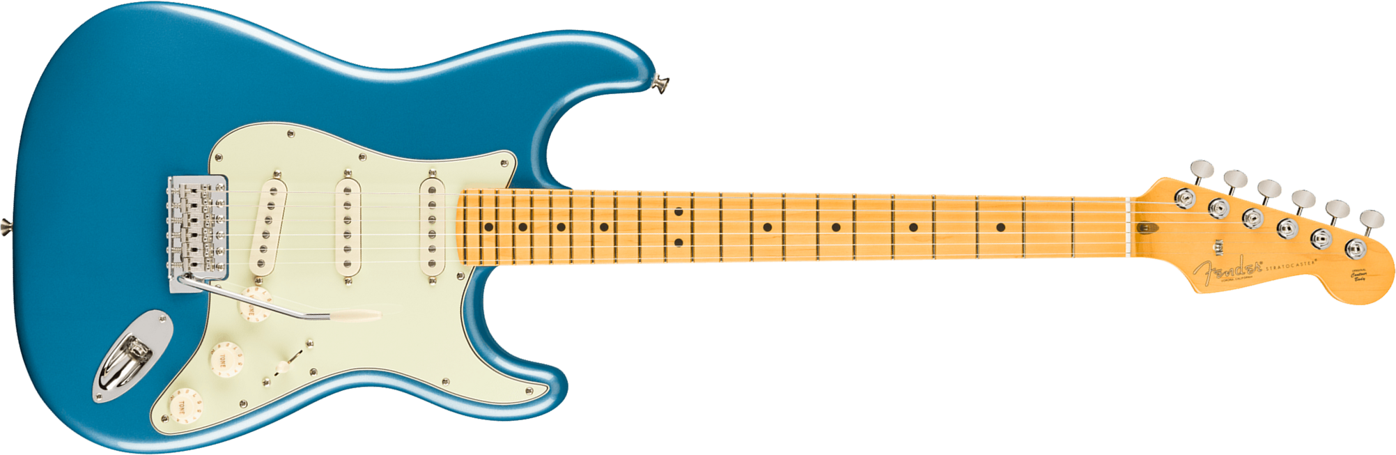 Fender Strat Classic American Pro Usa 3s Trem Mn - Faded Lake Placid Blue - Guitare Électrique Forme Str - Main picture