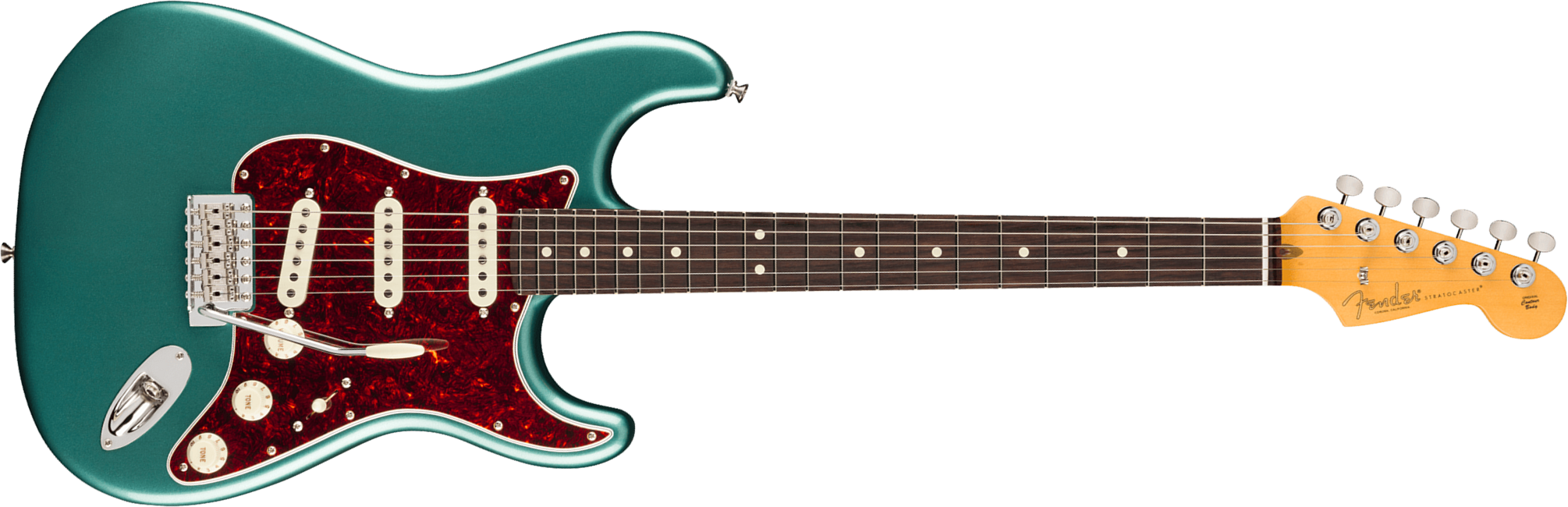 Fender Strat Classic American Pro Usa 3s Trem Rw - Faded Sherwood Green Metallic - Guitare Électrique Forme Str - Main picture
