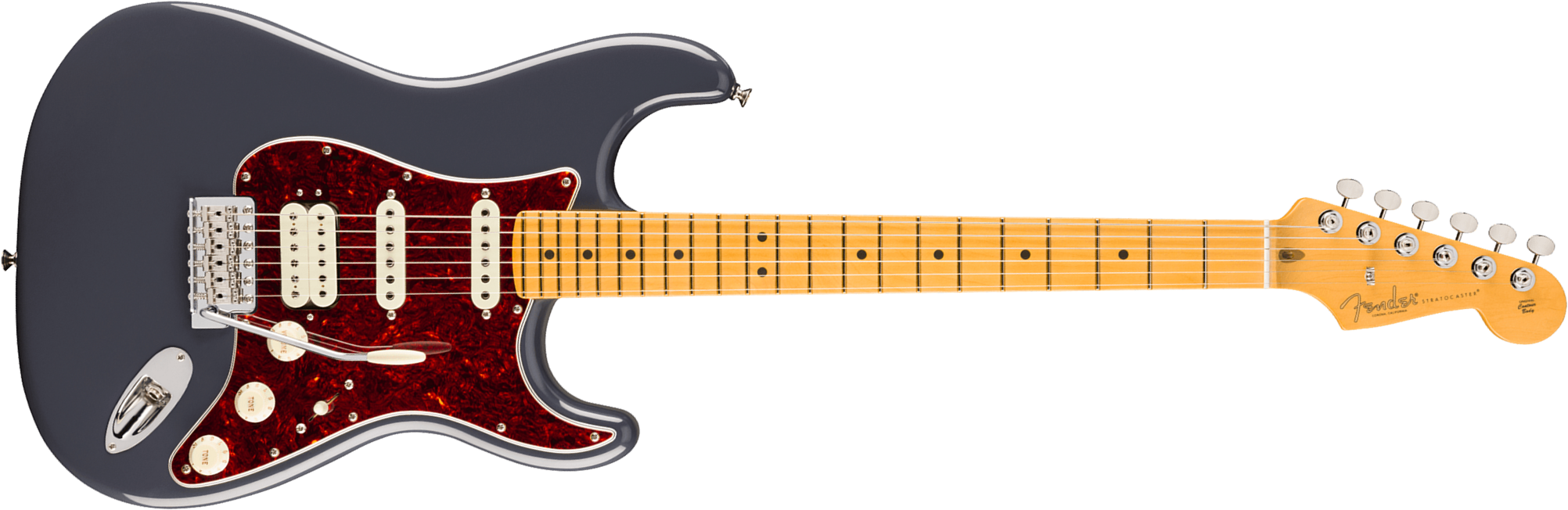 Fender Strat Classic Hss American Pro Usa Trem Mn - Faded Black - Guitare Électrique Forme Str - Main picture