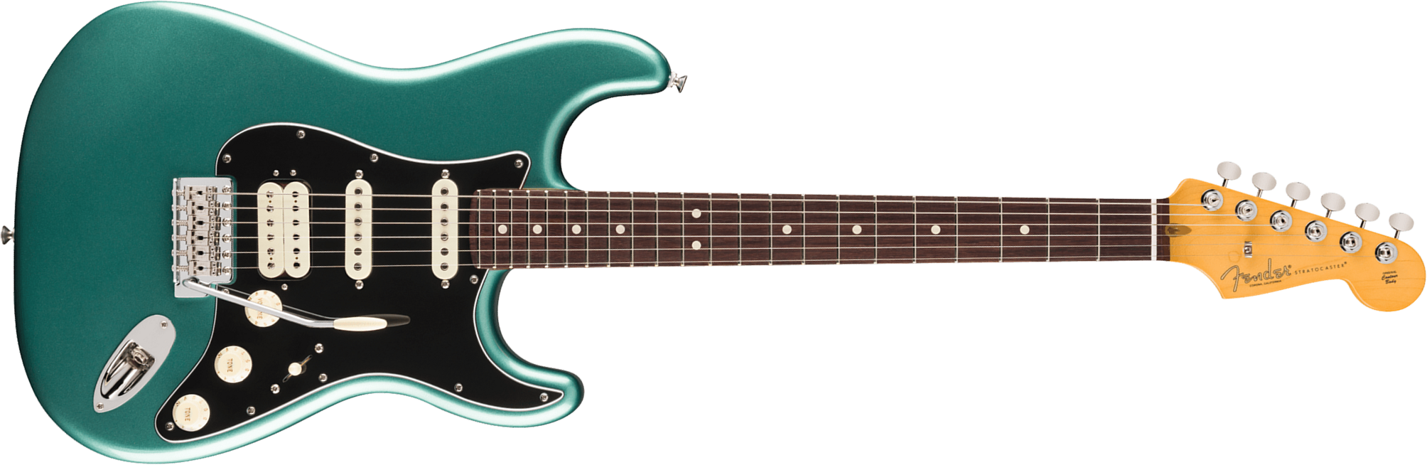 Fender Strat Classic Hss American Pro Usa Trem Rw - Faded Sherwood Green Metallic - Guitare Électrique Forme Str - Main picture