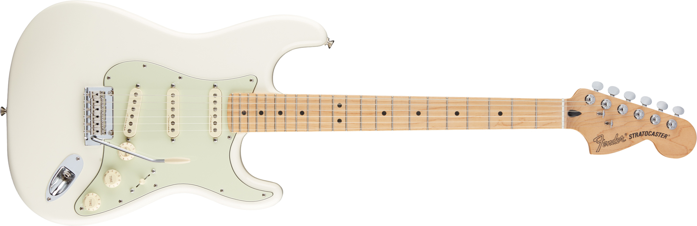 Fender Strat Deluxe Roadhouse Mex Mn - Olympic White - Guitare Électrique Forme Str - Main picture