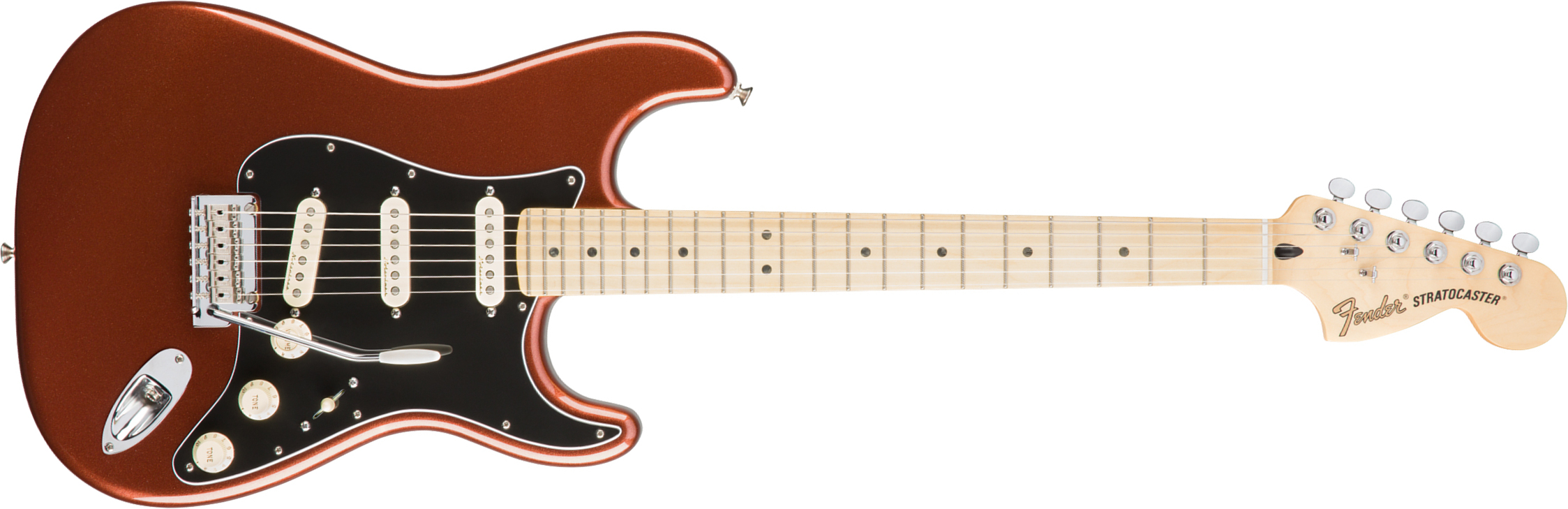 Fender Strat Deluxe Roadhouse Mex Mn - Classic Copper - Guitare Électrique Forme Str - Main picture