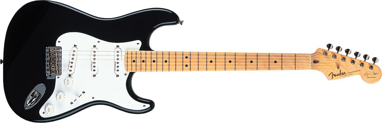 Fender Strat Eric Clapton Usa Signature 3s Trem Mn - Black - Guitare Électrique Forme Str - Main picture