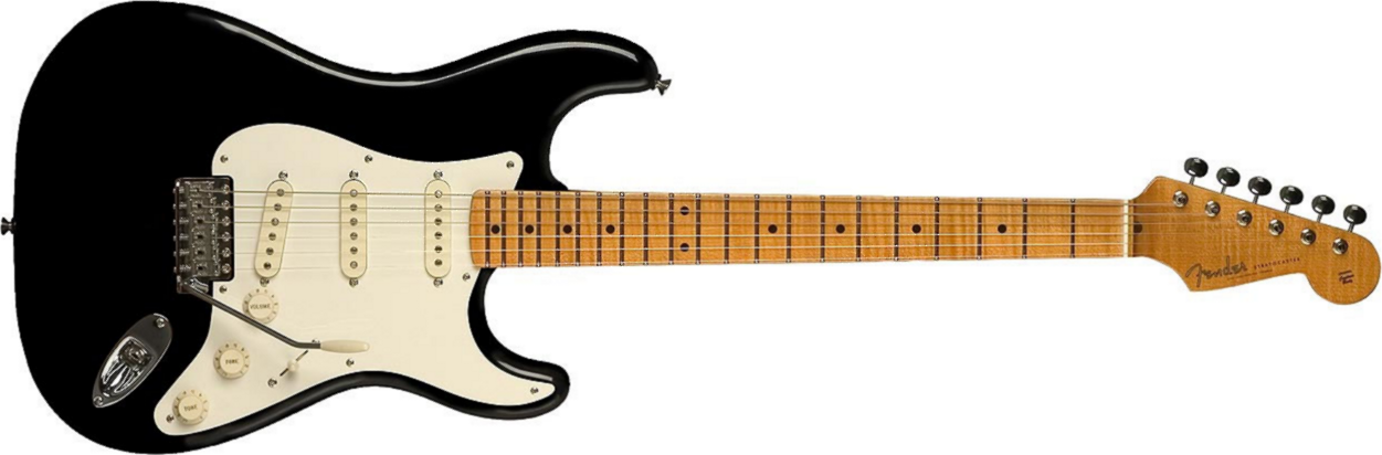 Fender Strat Eric Johnson Usa Signature Sss Mn - Black - Guitare Électrique Forme Str - Main picture