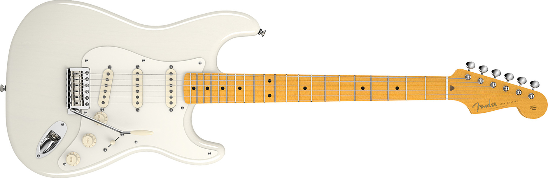Fender Strat Eric Johnson Usa Sss Mn - White Blonde - Guitare Électrique Forme Str - Main picture