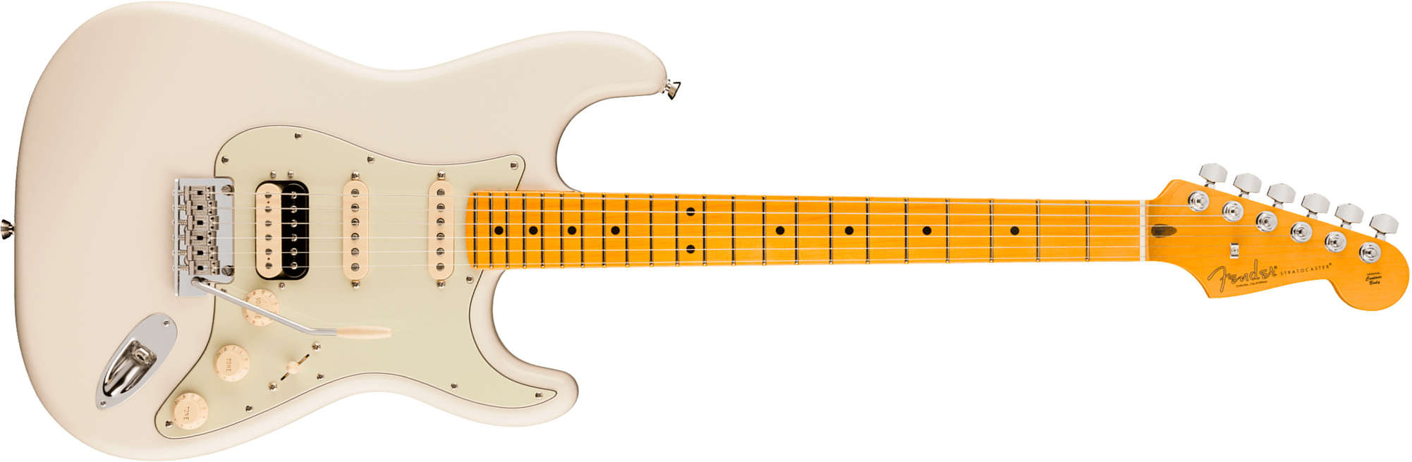 Fender Strat Hss American Pro. Usa Hss Trem Mn - Olympic White - Guitare Électrique Forme Str - Main picture