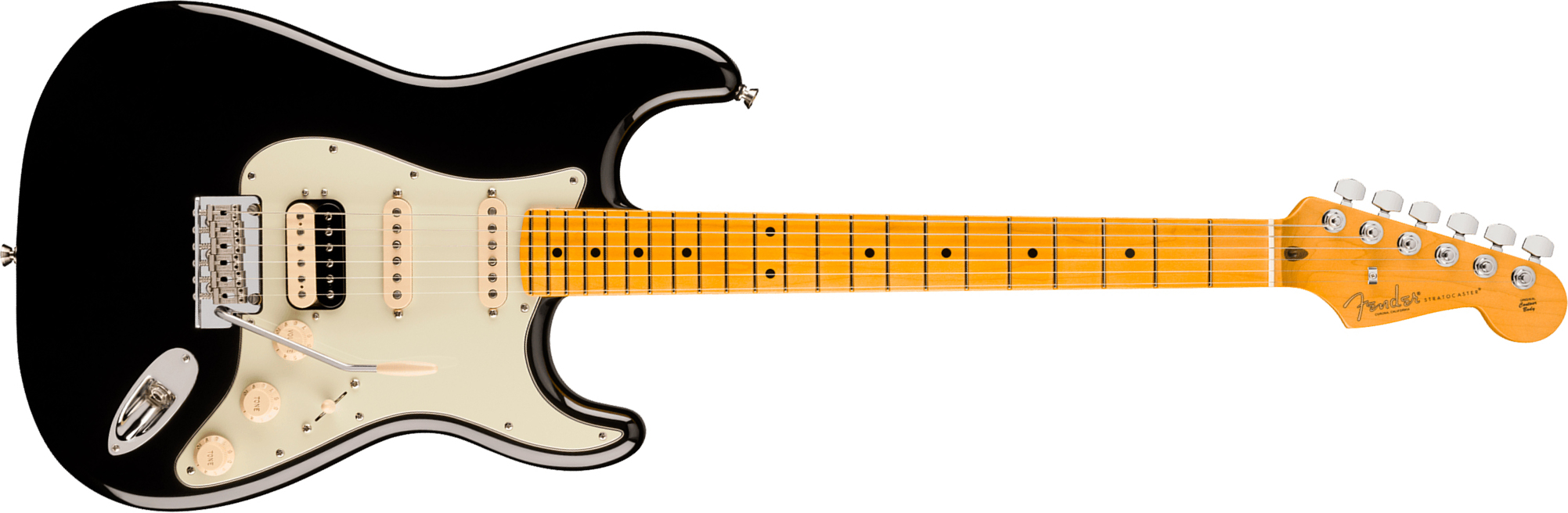 Fender Strat Hss American Pro. Usa Hss Trem Mn - Black - Guitare Électrique Forme Str - Main picture
