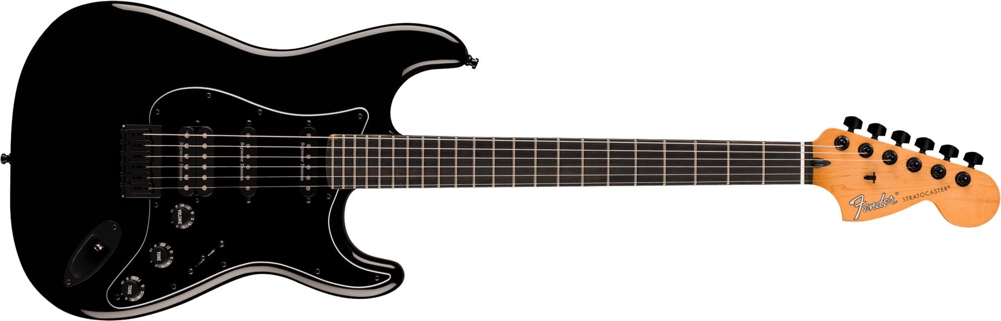 Fender Strat Hss Ht Player Advanced Ltd Mex Hss Seymour Duncan Ht Eb - Black - Guitare Électrique Forme Str - Main picture