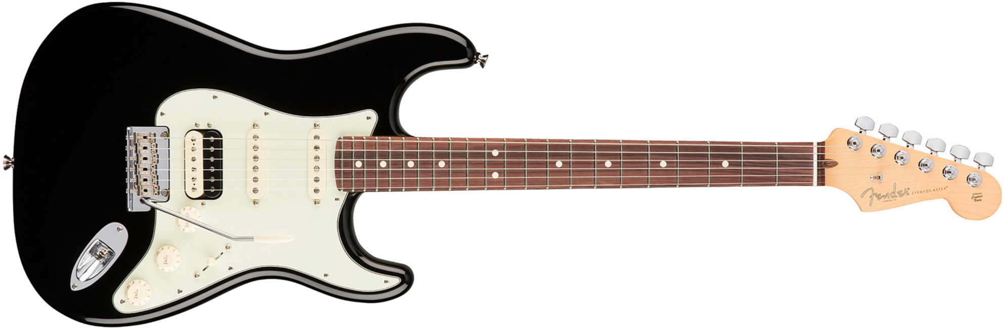 Fender Strat Hss Shawbucker American Professional Usa Rw - Black - Guitare Électrique 12 Cordes - Main picture