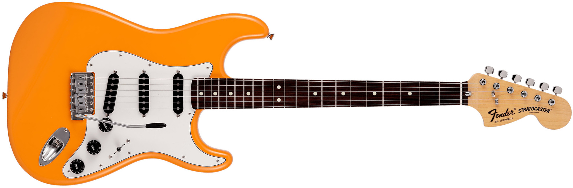 Fender Strat International Color Ltd Jap 3s Trem Rw - Capri Orange - Guitare Électrique Forme Str - Main picture