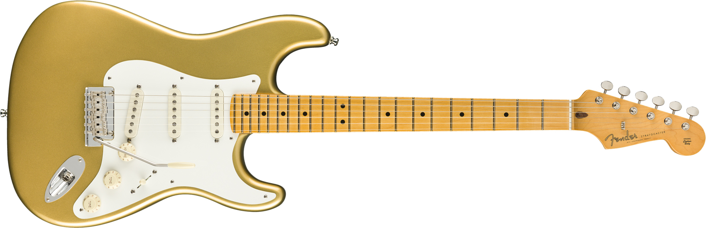 Fender Strat Lincoln Brewster Usa Signature Mn - Aztec Gold - Guitare Électrique Forme Str - Main picture
