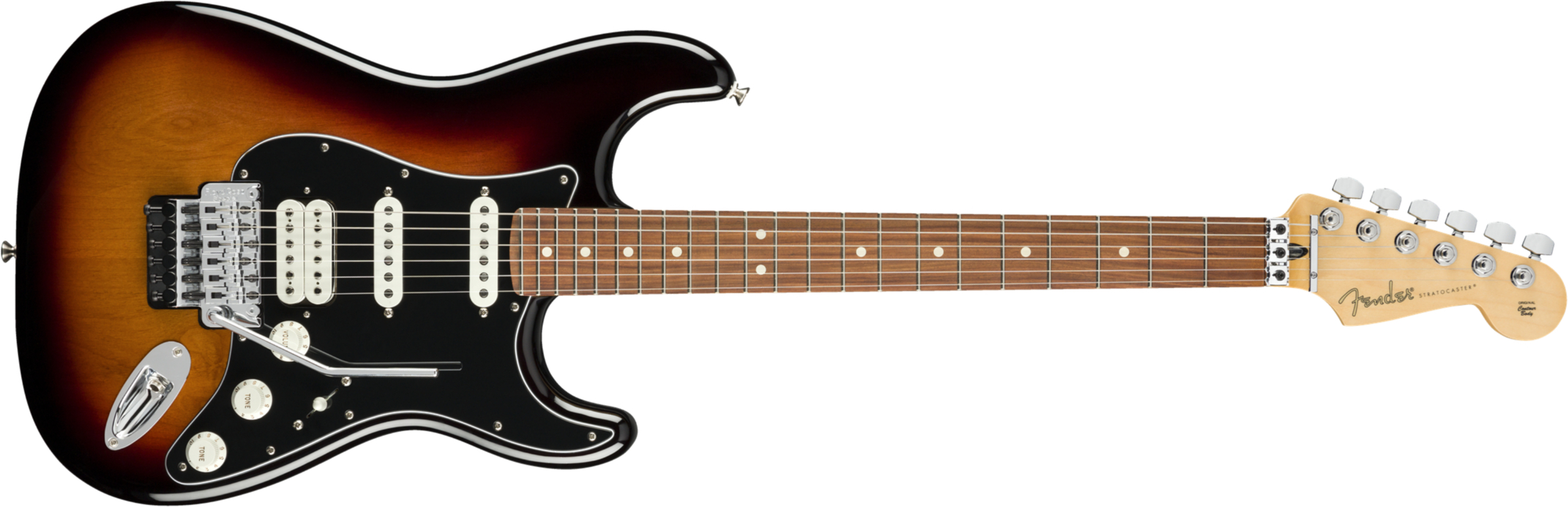 Fender Strat Player Floyd Rose Mex Hss Fr Pf - 3-color Sunburst - Guitare Électrique Forme Str - Main picture