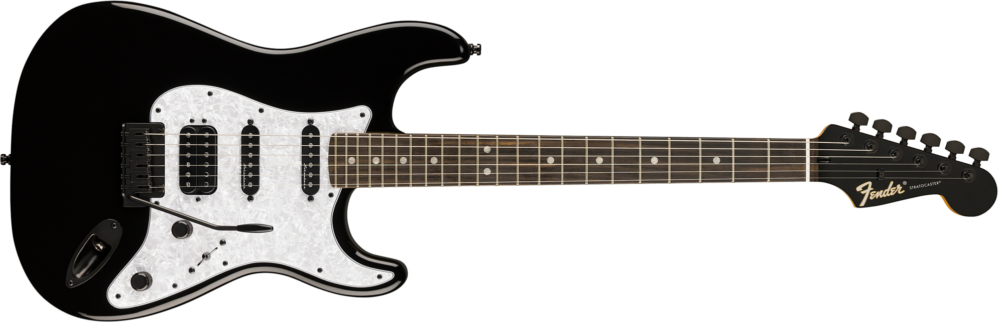 Fender Strat Player Fusion Ltd Mex Hss Trem Eb - Black - Guitare Électrique Forme Str - Main picture