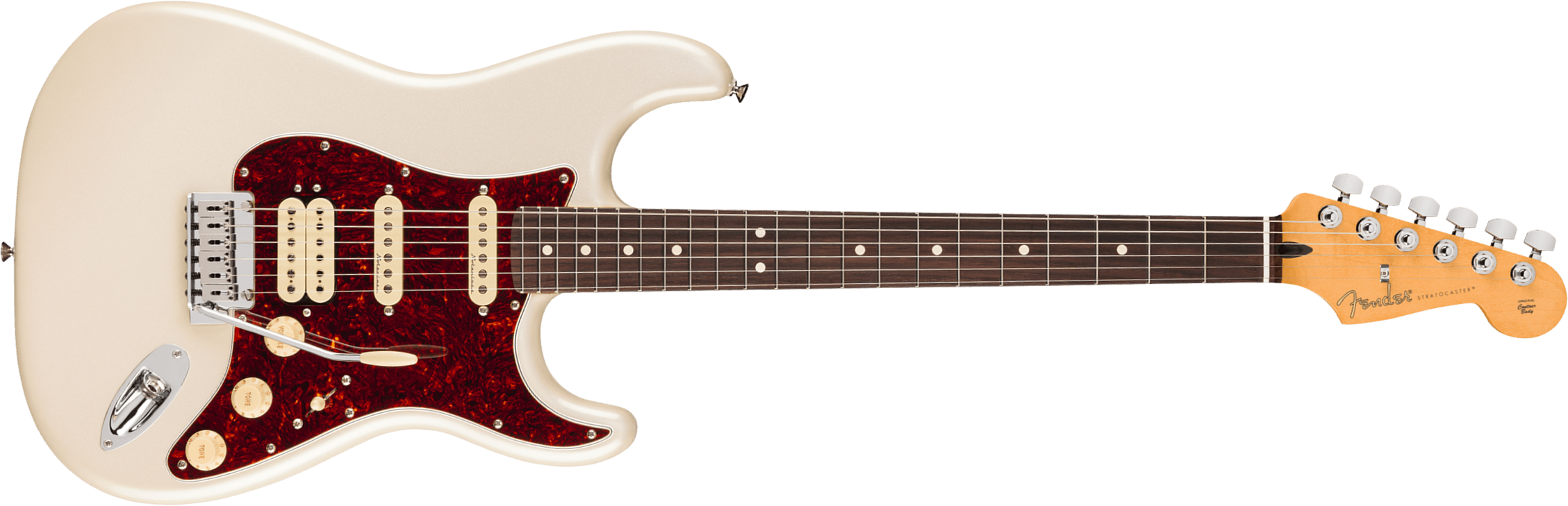 Fender Strat Player Ii Modified Mex Hss Trem Rw - Olympic Pearl - Guitare Électrique Forme Str - Main picture
