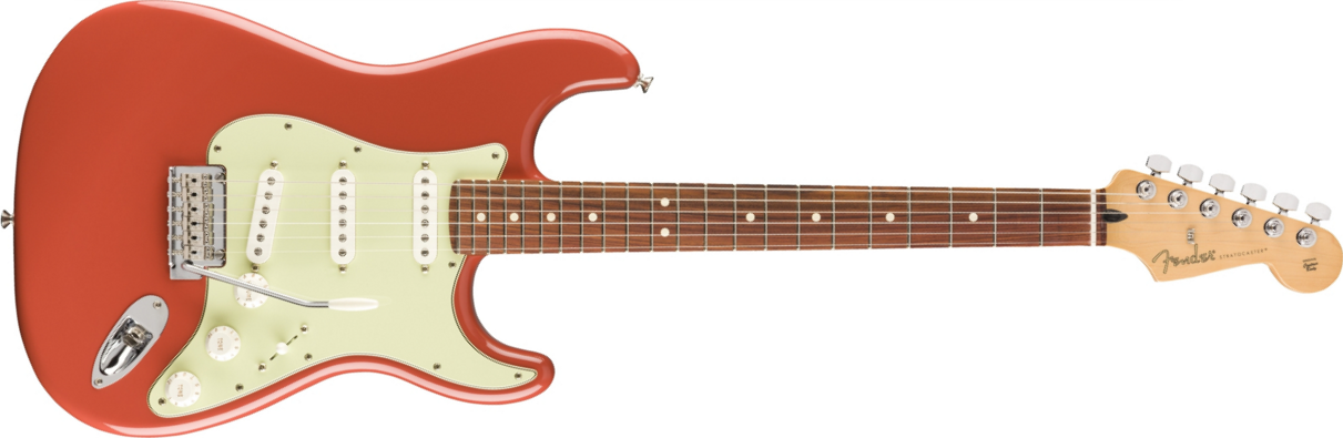 Guitare électrique forme str Fender Player Stratocaster Ltd (MEX, PF) - Fiesta red