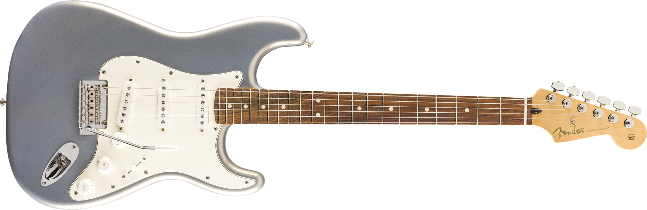 Fender Strat Player Mex 3s Trem Pf - Silver - Guitare Électrique Forme Str - Main picture
