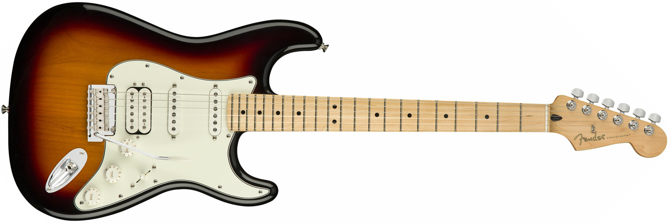 Fender Strat Player Mex Hss Mn - 3-color Sunburst - Guitare Électrique Forme Str - Main picture