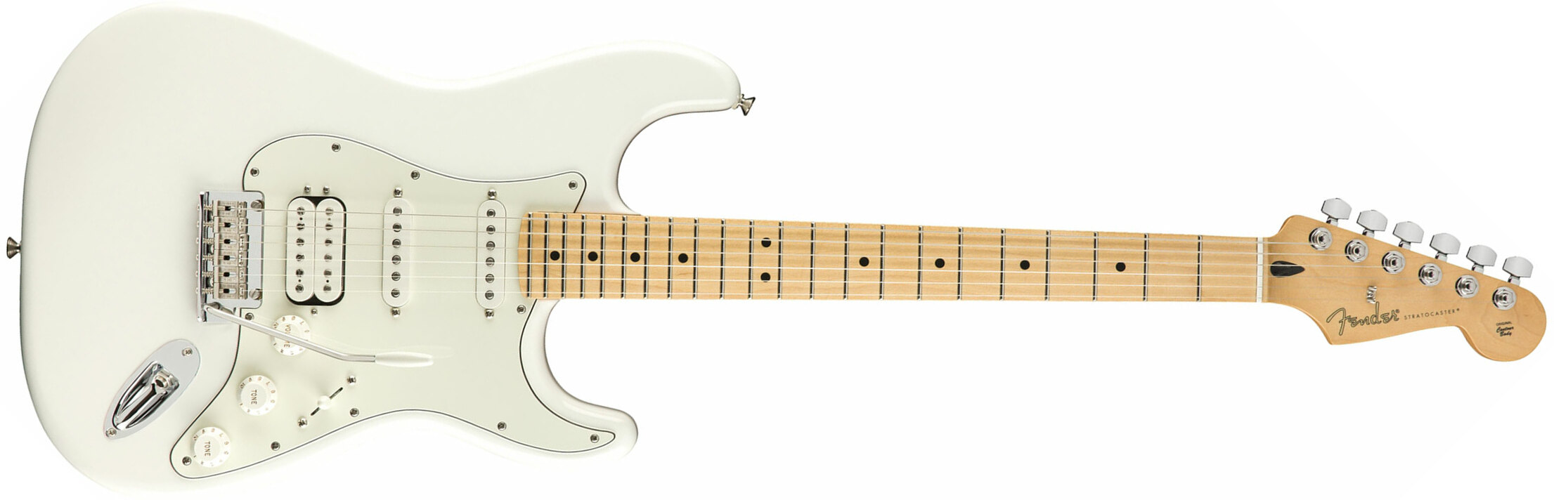 Fender Strat Player Mex Hss Mn - Polar White - Guitare Électrique Forme Str - Main picture
