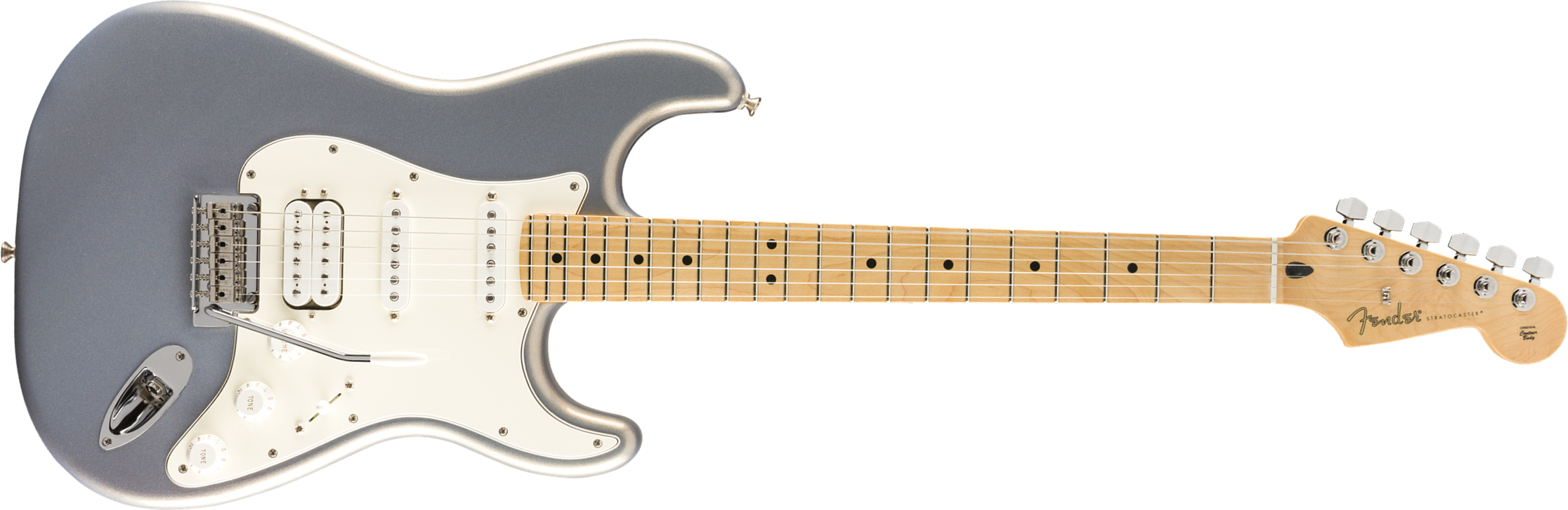 Fender Strat Player Mex Hss Mn - Silver - Guitare Électrique Forme Str - Main picture