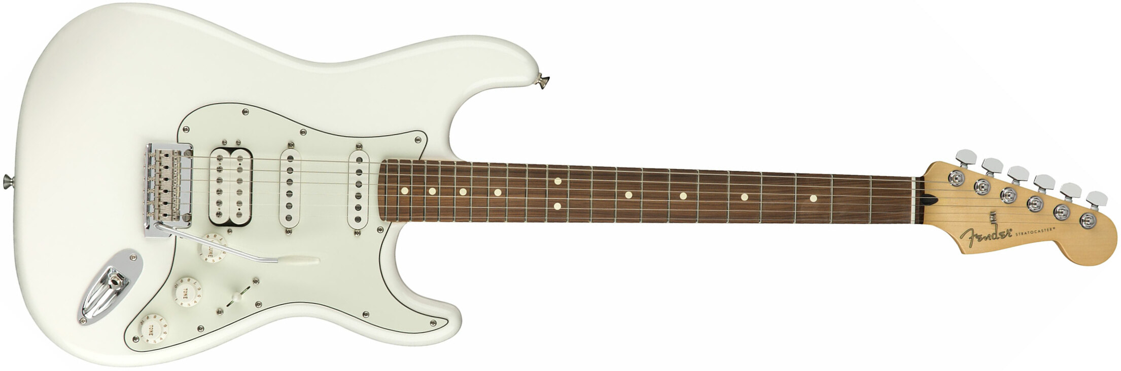 Fender Strat Player Mex Hss Pf - Polar White - Guitare Électrique Forme Str - Main picture