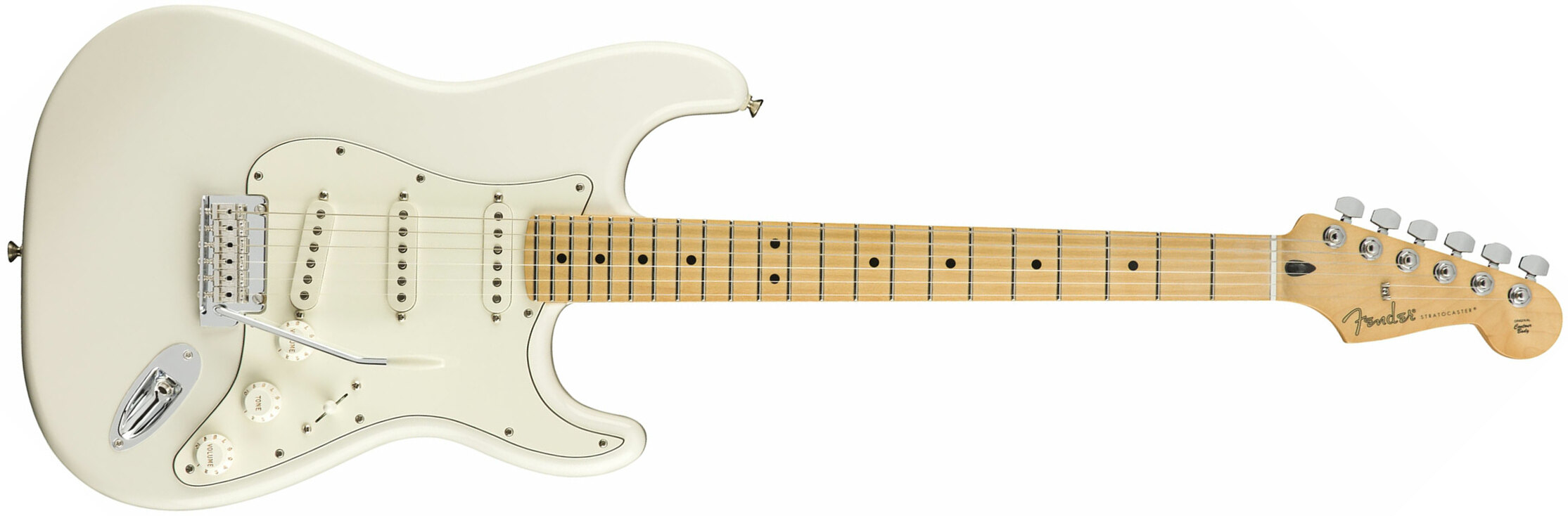 Fender Strat Player Mex Sss Mn - Polar White - Guitare Électrique Forme Str - Main picture