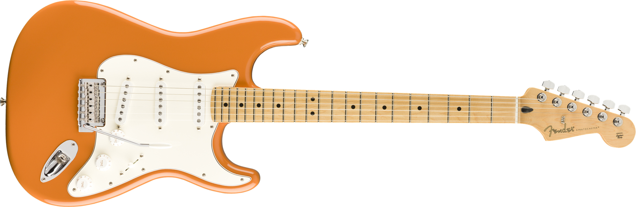 Fender Strat Player Mex Sss Mn - Capri Orange - Guitare Électrique Forme Str - Main picture