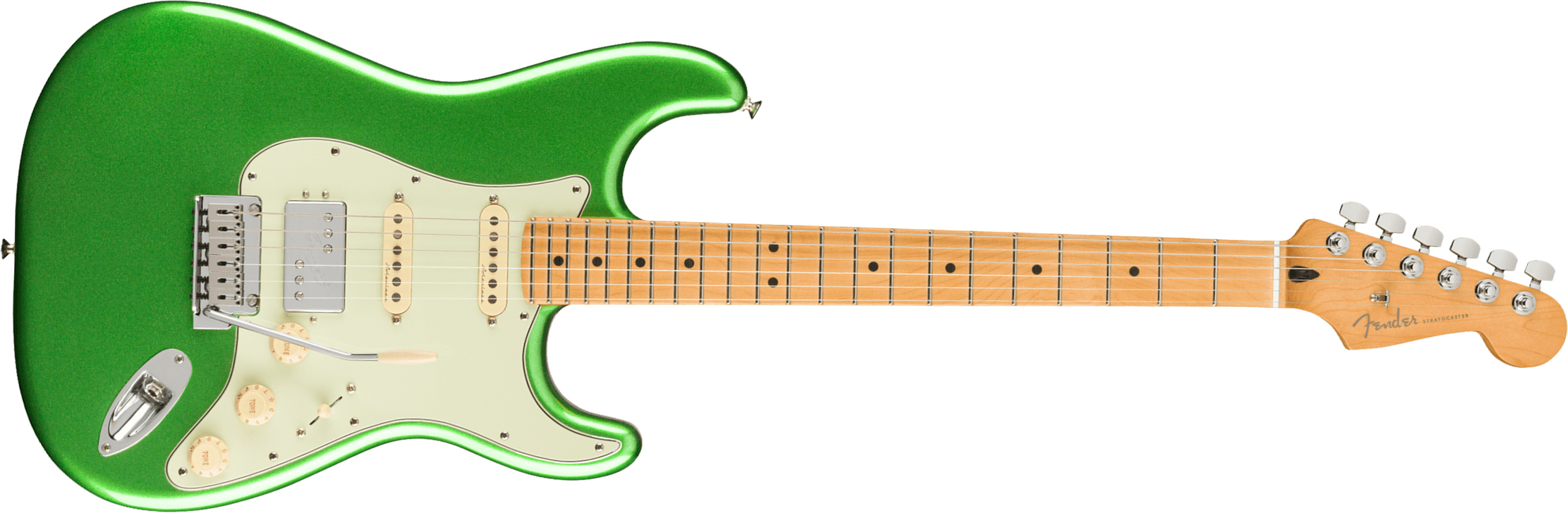 Fender Strat Player Plus Mex Hss Trem Mn - Cosmic Jade - Guitare Électrique Forme Str - Main picture