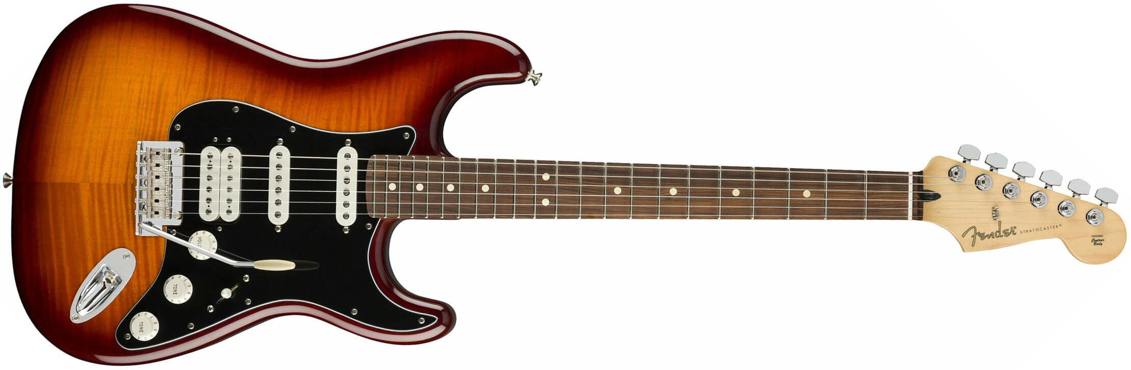 Fender Strat Player Plus Top Mex Hss Pf - Tobacco Burst - Guitare Électrique Forme Str - Main picture