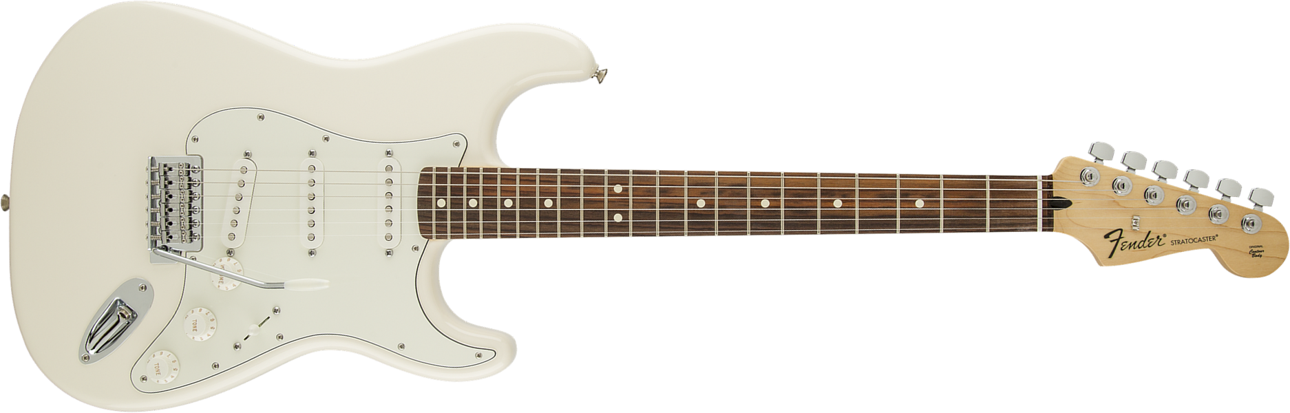 Fender Strat Standard Mex Sss Pf - Arctic White - Guitare Électrique Forme Str - Main picture